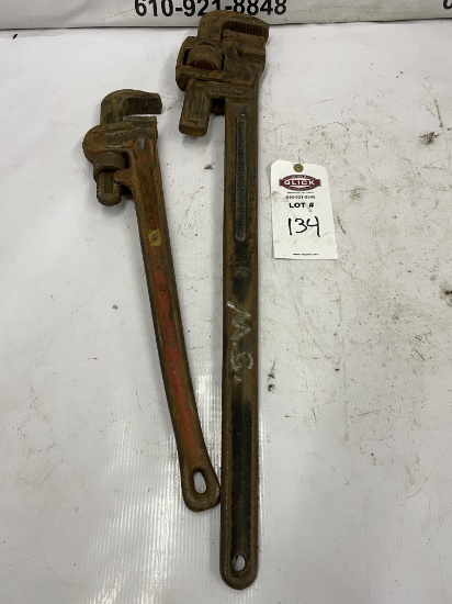 Lot of 2 Pipe Wrenches