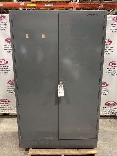 2-Door Metal Storage Cabinet 48"x78"x24"