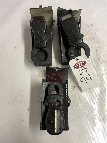 Lot of 3 Amprobe Current Meters