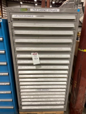 19 Drawer Tool Storage Cabinet 30x28x59