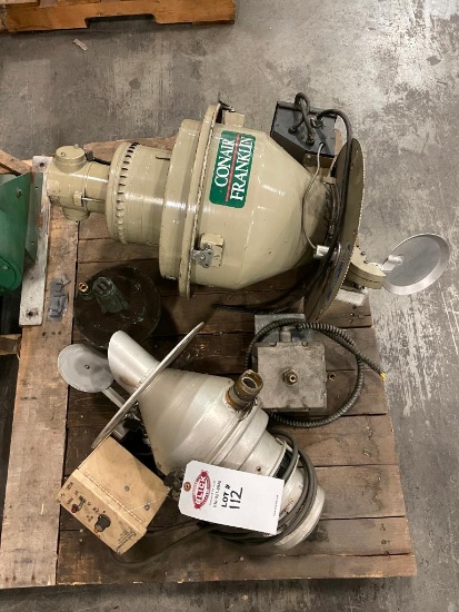 2 Plastic Injection Molder Feed Hoppers