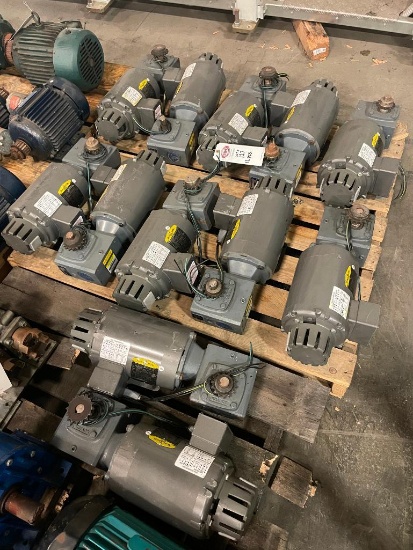 12 Boston 60:1 Gear Drives .33 HP w/ Brake