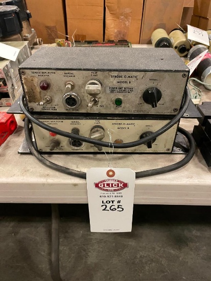2 Strobe-O-Matic Model B Power Units