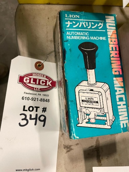 Lion Automatic Numbering Machine Stamp