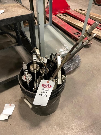 Lot of 9 Grease Guns