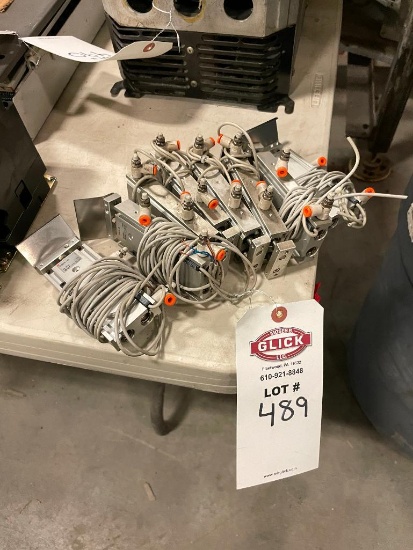 8 SMC CXSM10-50 Pneumatic Slides