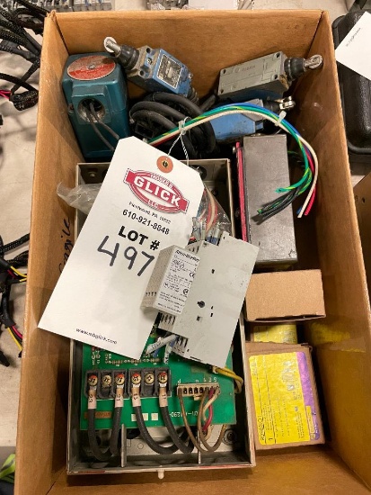 Box Lot of Switches, Valves, and Controllers