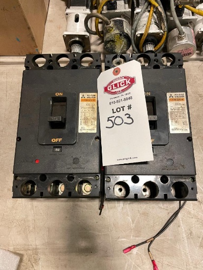 Pair of Mitsubishi 225A Breakers