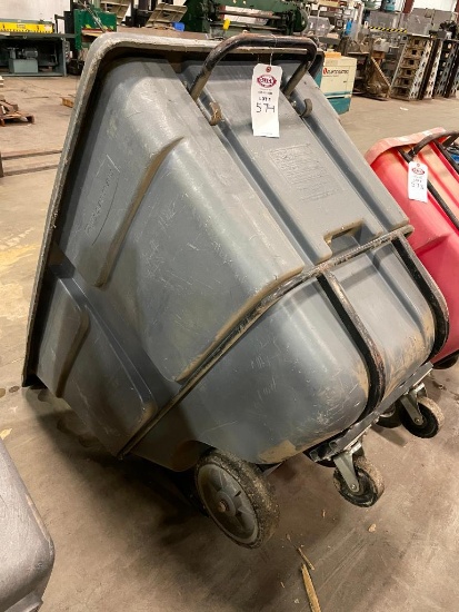 Rubbermaid 1 Yard Dumping Trash Bin