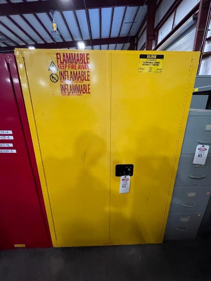 Uline H-1564M-Y 48 Gallon Flammable Caninet