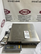 Weigh-Tronix 3634B-115 Digital Bench Scale and WP-233 Printer