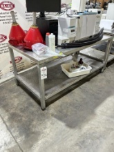 72" x 36" X 34" SS Laboratory Table/Workbench