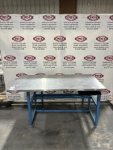 72" x 36" x 36" SS Laboratory Table/Workbench
