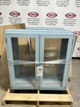 2-Door, Double Sided Pass-Through Cabinet 36x14x36