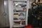 Cabinet and contents to include  tool box on floor