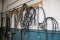 Wall of Hydraulic Hoses