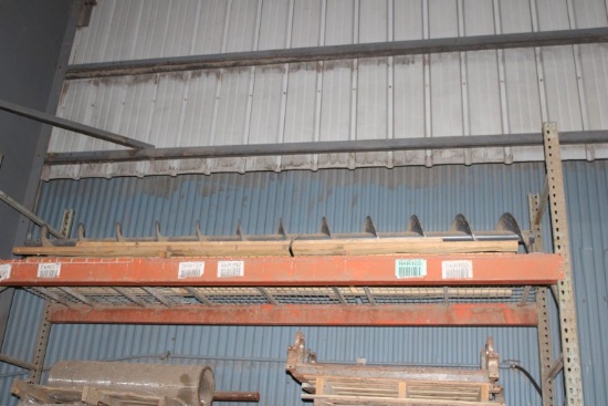 Contents of rack and on the floor (rolls, auger
