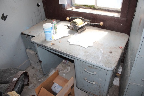 Contents Of Blue Old Scale Building