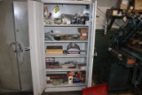 Cabinet and contents to include  tool box on floor