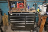 Waterloo Tool Box, contents and cabinet on top