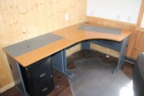 desk, 3 filing cabinets,2 floor mats,