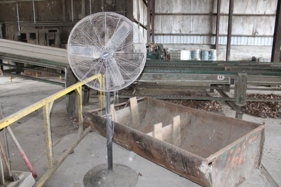 (2) Pedestal Fans and Rock River 6ft Step Ladder