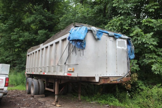 1969 Trail Mobile Aluminum T-Dump Trailer