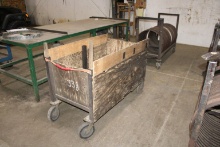 24"x60" Wooden Waste Cart