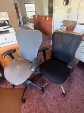 (2) Cloth Office Chairs