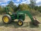 John Deere 2040 Tractor with Frond End Loader and Bucket