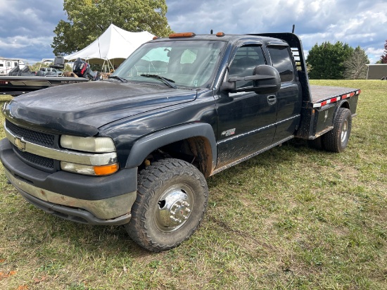 2001 Chevrolet 3500 Duramax Diesel Flatbed Dually