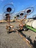 RHINO 8 WHEEL HAY RAKE