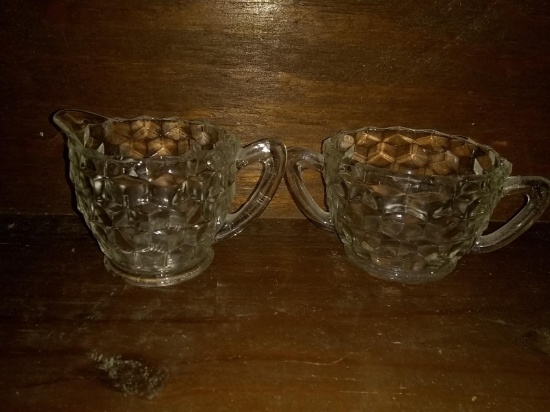 Fostoria Sugar & Creamer