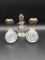 3 Glass Perfume Bottles