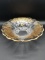 Clear Depression Bowl with Gold Panels