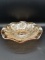 Amber Carnival Glass Bowl