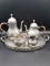 Handmade Pewter Tea Set-