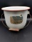 Red Rim Enamel Ware Pot with Handle- Plastic Lid
