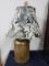 Brass Lamp with Shade and Finial-Tea Caddy Lamp