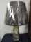 Heavy Glass Swirl Lamp With Shade