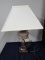 Electrified Oil Lamp With Metal Base