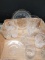 Box Lot- Assorted Clear Glass- Candle Holder, Toothpick Holder