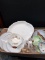 Box Lot- Assorted Dishes, Plates, Salt & Pepper