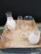 Box Lot- Assorted Glass Chimneys
