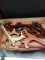 Box Lot- Assorted Wooden Plate Holders
