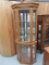 Lighted 3 Shelf Corner Cabinet With Keys