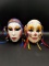 2 Clay Art Masks- About Face 1988