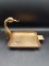 Brass Swan Ashtray