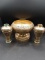 Solid Brass Bowl And 2 Vases