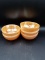 5 Fire King Peach Luster Bowls